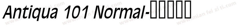 Antiqua 101 Normal字体转换